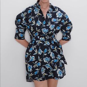 Zara Floral Print Mini Dress
